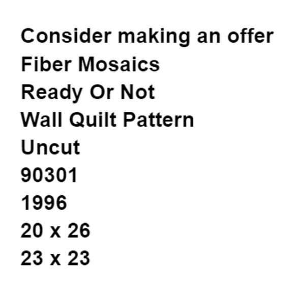 Fiber Mosaics 90301 Pattern Ready Or Not Wall Quilt 23 x 23 Vintage Christmas - Picture 3 of 8